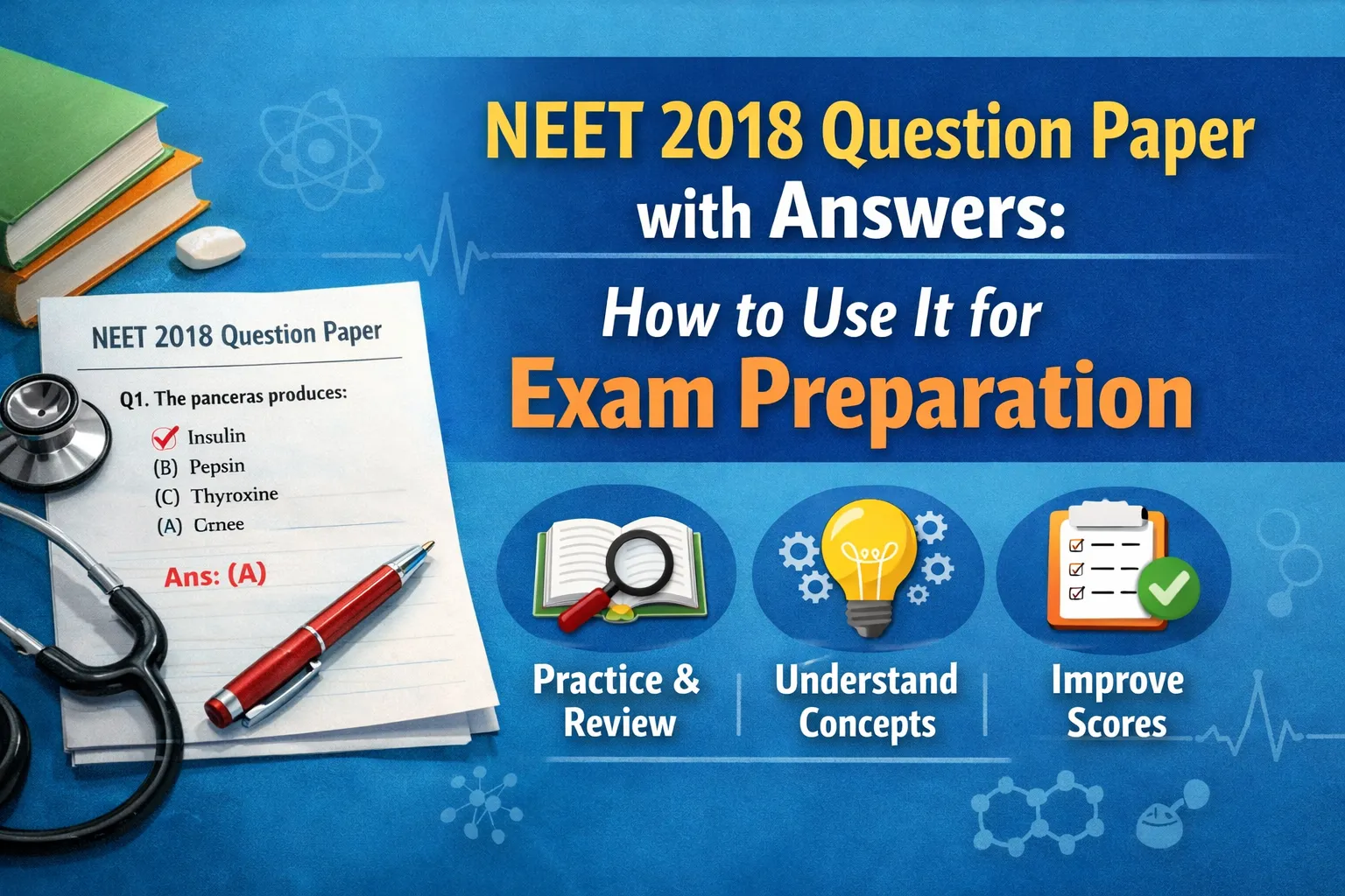 NEET 2018 Question Paper with Answers: How to Use It for Exam Preparation